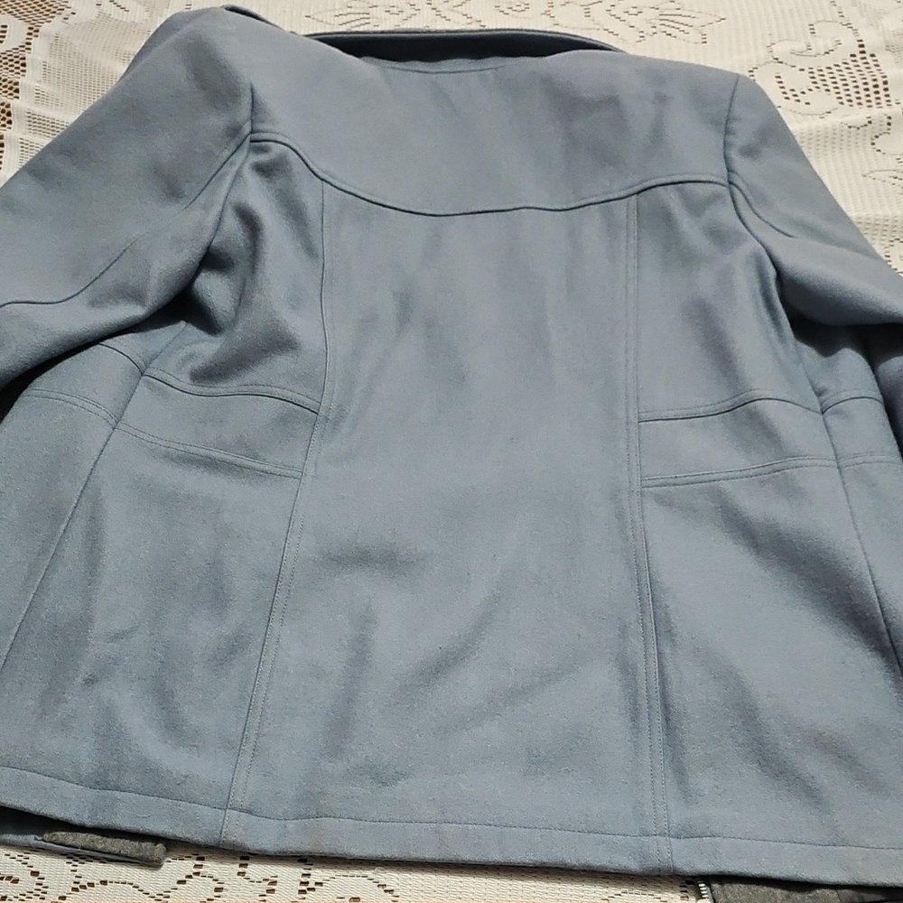 Kenneth Cole New York Blue Pea Coat - Picture 14 of 14